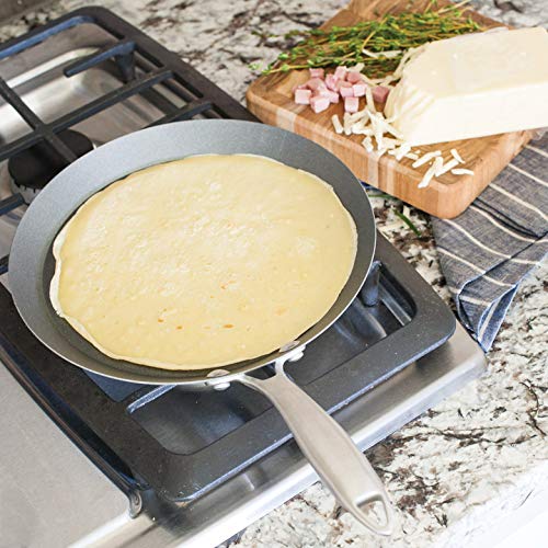 Nordic Ware Panela de crepe tradicional de aço francês, 25 cm (10 polegadas)