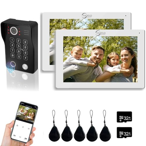 Videoportero 2 Unidades, Monitor 7'' 1080P, RFID