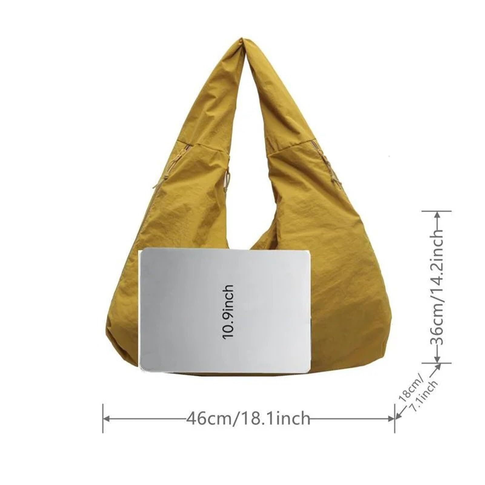 Genérico Bolso Luna Lush de Maison Ginza, bolso vintage, bolso de hombro grande de nailon for hombre y mujer, ideal for viajes, trabajo y negocios.