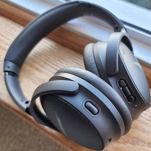 Almohadillas de repuesto QC45 compatibles con Bose QuietComfort SE (QC SE)/QuietComfort 45 (QC45)/Nuevos auriculares inalámbricos Quiet Comfort de Bose con cuero de proteína miniatura 6