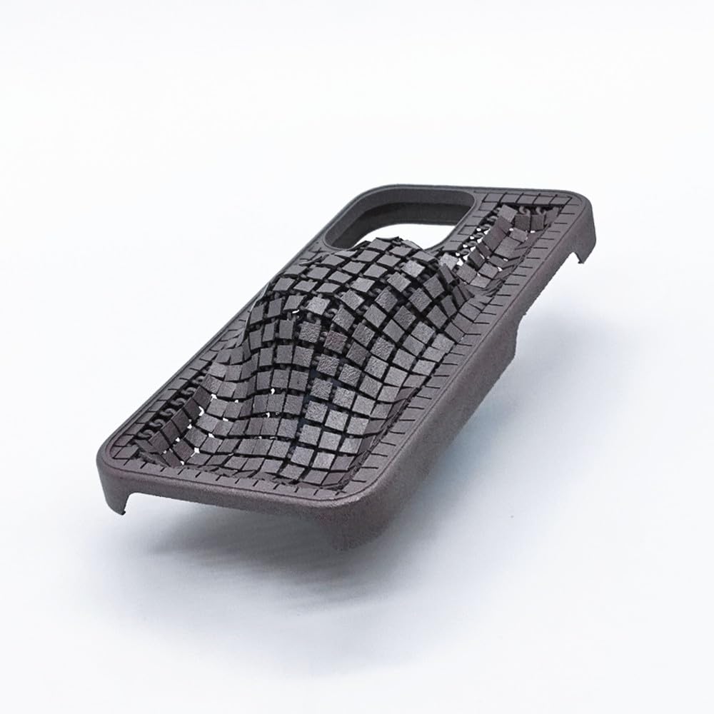 3D printing technology phone case for iPhone 15 pro max phone case-Gun gray