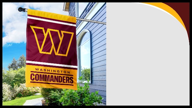 Washington Commanders Double Sided Banner Flag - 28x40 Inch - 2-Ply Polyester - Officially Licensed