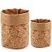 Pencil Pen Holder Cup for Desk Organizer Coin Purse Card Phone Washable Paper | Cork Wood ECO (Cork: Holder Set)
