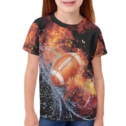 Image of JEOCODY Boys Girls Graphic Tees Funny 3D Printed Short Sleeve T-Shirts 3-16T