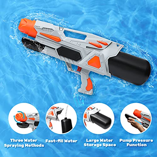 image for Tinleon Water Gun for Adults Kids: Water Blaster Super Squirt Gun 2200