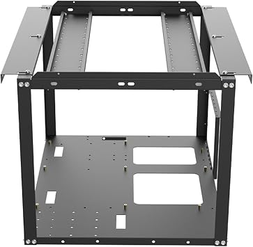 Mining Rig Frame, Frame Computer Case, Open Air Test Bench Rack Stand, Stackable Desktop Chassis, Coin Mining Accessories for Stock Setup and Storage Decor