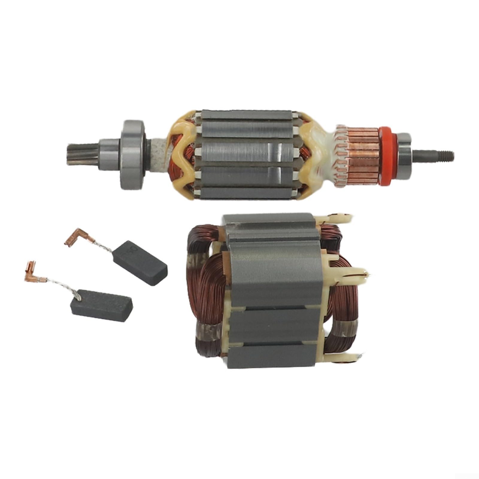 Besttoolifes Juego de armadura de estator y rotor con 2 escobillas de carbono compatible con Makita HR4001C HR4010C HR4011C HR4003C HR4013C, sustituye a 513888-4 625758-6 CB350