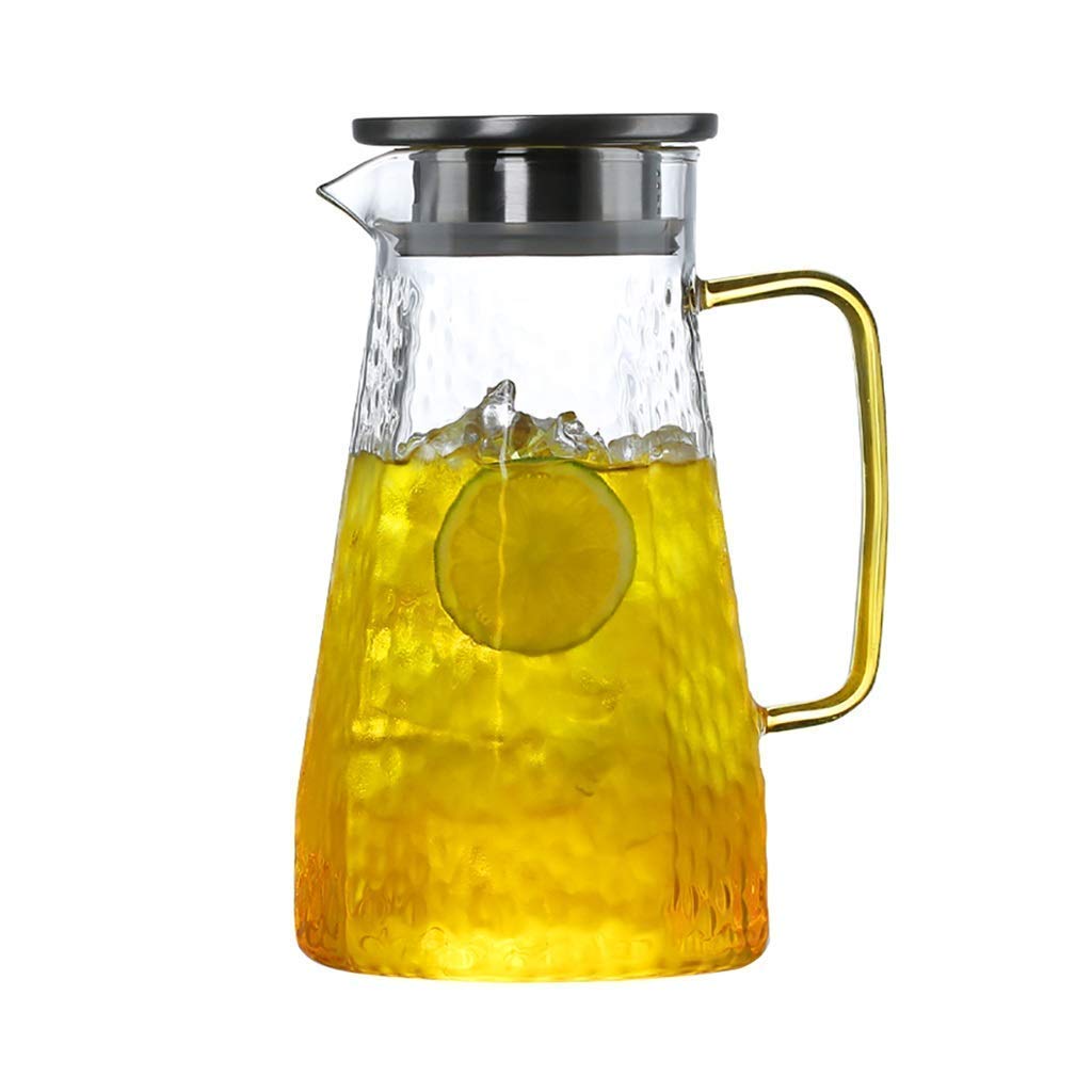 Dzbanek na wodę, 1,4 l/1,7 l, domowy dzbanek na sok o dużej pojemności dzbanek filtrujący dzbanek do herbaty wielofunkcyjny dzbanek prosty styl dzbanek / przezroczysty / 12 x 22 x 8 cm