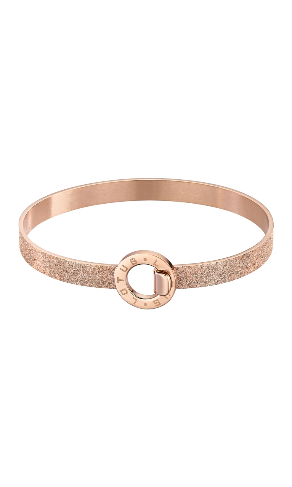 Bracciale Rigido Donna LOTUS STYLE In Acciaio Inox – LS2080-2/3 – Diametro 6,1 Cm – Lucidatura Raffinata – Regalo Di Compleanno