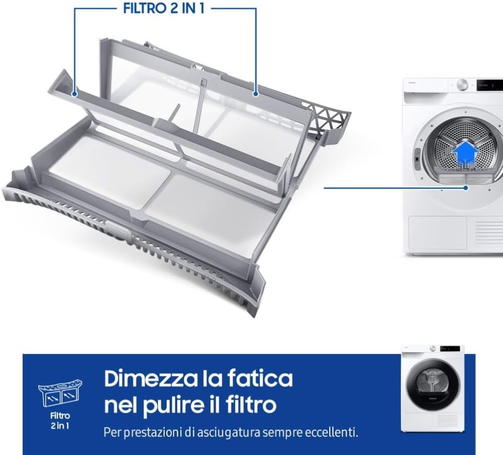 Pahū view of the 2-in-1 filter for easy cleaning