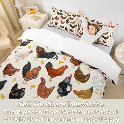 Housse de couette 155x220 cm finis les boutons avec ce zip