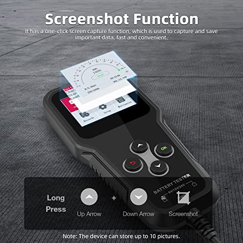 Obdresource 6V 12V 24V Automotive Battery Tester 3In1 Professional Digital Alternator Analyzer 100-2000 Cca Battery Load/Cranking/Charging System Test For Cars Motorcycles Trucks #TOP7