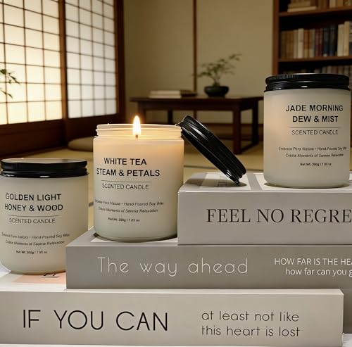 「金木犀蜜」大豆ワックス ジャーキャンドル 200g アロマキャンドル 植物由来の香り 長時間香持 黒煙が少ない ペットファミリー おしゃれ インテリア ギフト [5]