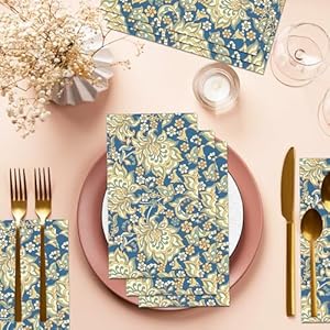 100Pcs William Morris Paper Napkins Disposable Napkins,Floral Paper Napkins Vintage Napkins Decoupage Napkins for Kitchen, Party,Guest Towels,Wedding Napkins,baby shower napkins,4.5x8 Inch 100Pcs William Morris Paper Napkins Disposable NapkinsFloral Paper Napkins Vintage Napkins Decoupage Napkins for Kitchen PartyGuest TowelsWedding Napkinsbaby shower napkins45x8 Inch