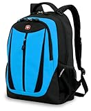 SwissGear SA3077 Black with Blue Lightweight Computer Backpack - Fits Most 15 Inch Laptops and Tablets