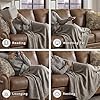 Signature Design by Ashley Shadsburne Rustic Faux Leather Sofa with Nailhead Trim and 2 Throw Pillows, Brown
