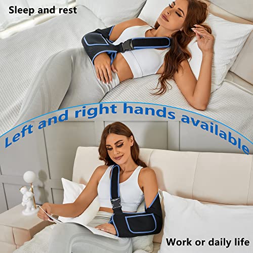 Viskonda Arm Sling Shoulder Immobilizer-Rotator Cuff Support Brace-Comfortable Medical Sling For Shoulder Injury,Left And Right Arm,Men And Women,For Broken,Dislocated,Fracture,Strain(Large) #TOP6