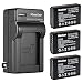 Kastar 3-Pack Battery and AC Wall Charger Replacement for Canon LP-E12 LPE12 Battery, Canon LC-E12 LC-E12E Charger, Canon EOS 100D, EOS M, EOS M2, EOS M10, EOS M100, EOS M200, PowerShot SX70 HS Camera