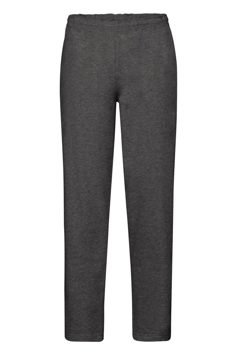 Fruit Of The Loom Unisex Dark Heather Classic Open Hem Jog Pants Sweatpants, S