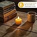 Simplelight Amber Tea Lights Candles Battery Operated – LED Tea Lights with Timer, Pack of 12 Realistic Black Wick Fall Candles for Pumpkin, Halloween, Christmas, Battery Included (Amber)