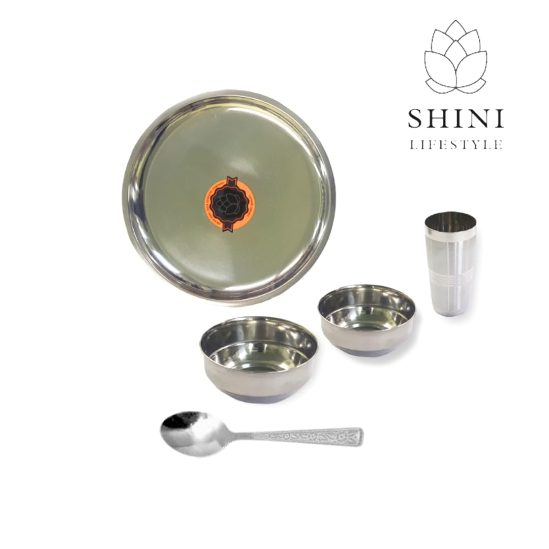 Stainless Steel Dinner Set - 5 Piece Heavy Gauge -3