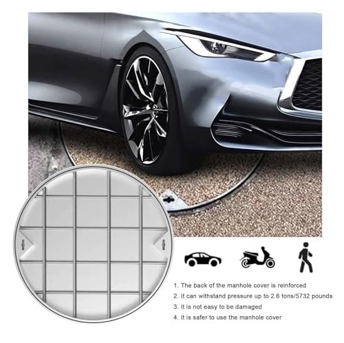 Tapa de tanque séptico de acero inoxidable estanca y duradera para exteriores 6