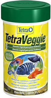 Tetra VeGGie Flakes 20g Tetra Para Todos Os Tipos de Peixe Todas As Fases,