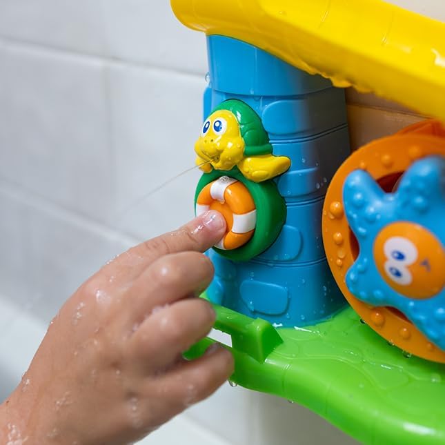 Fat Brain Toys My First Bath Shark Set - Hungry Shark's Water Slide