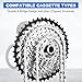HISUEKIG 21/24/27 Speed Bike Chain Bicycle Chain Mountain Single Speed Chain,116 Links, Steel Cycling Hollow Out Chains for Road BMX Chain (Silve)
