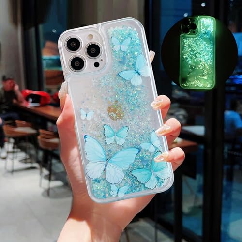 Coque iPhone 13 Pro Max papillon bleu pour illuminer vos soirées entre amies