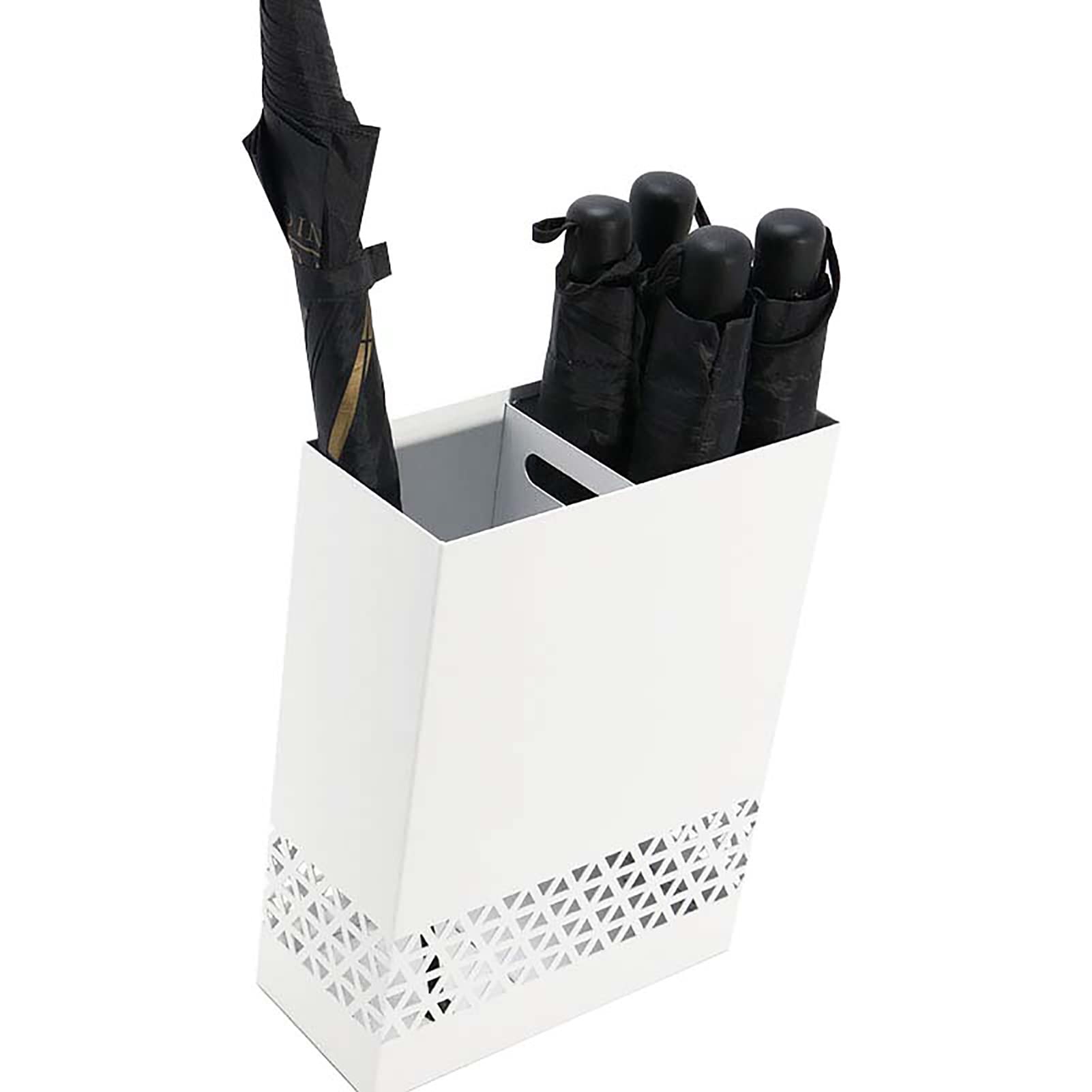 Porte-parapluie géométrique avec bac d'égouttement pour une entrée propre et nette