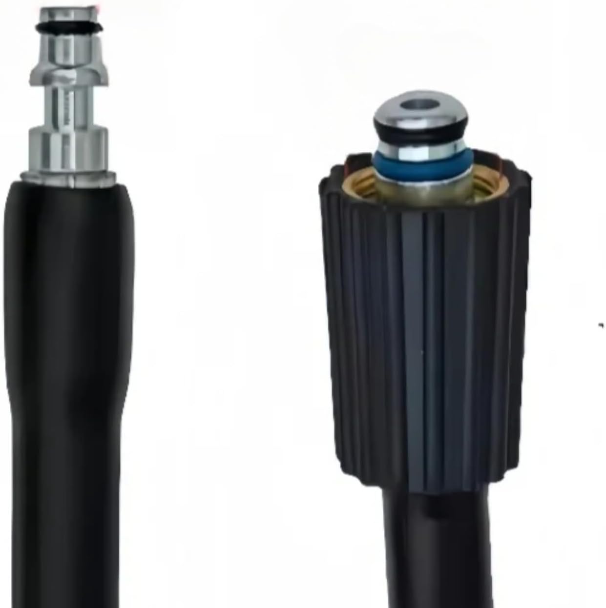 High Pressure Washer Hose 2~50M – 5800 PSI PVC Power Washer Extension/Replacement Hose, 1/4” Quick Connect or M22 Fittings, Compatible with Karcher, Bosch, Black+Decker, Stihl (F style,5 meter)