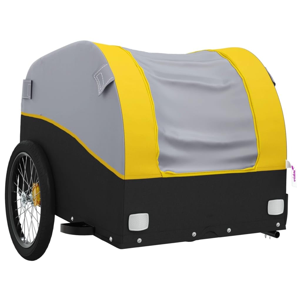 AUVYI Remolque de carga de bicicleta de hierro versátil Remolque de bicicleta moderno para el transporte de mercancías pesadas