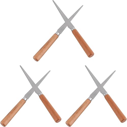 COHEALI 6 uds. Expertos Cerámica Inoxidable CerámicaManijas Modelado Hoja de Arte Alisado Tallado Carpintero Cerámica Esculpir Arcilla Artesanía