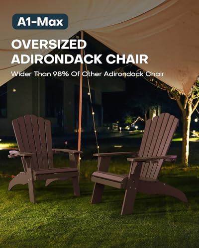 Upstreman Home A1 MAX Oversized Adirondack Chair Set Of 1 thumb #3
