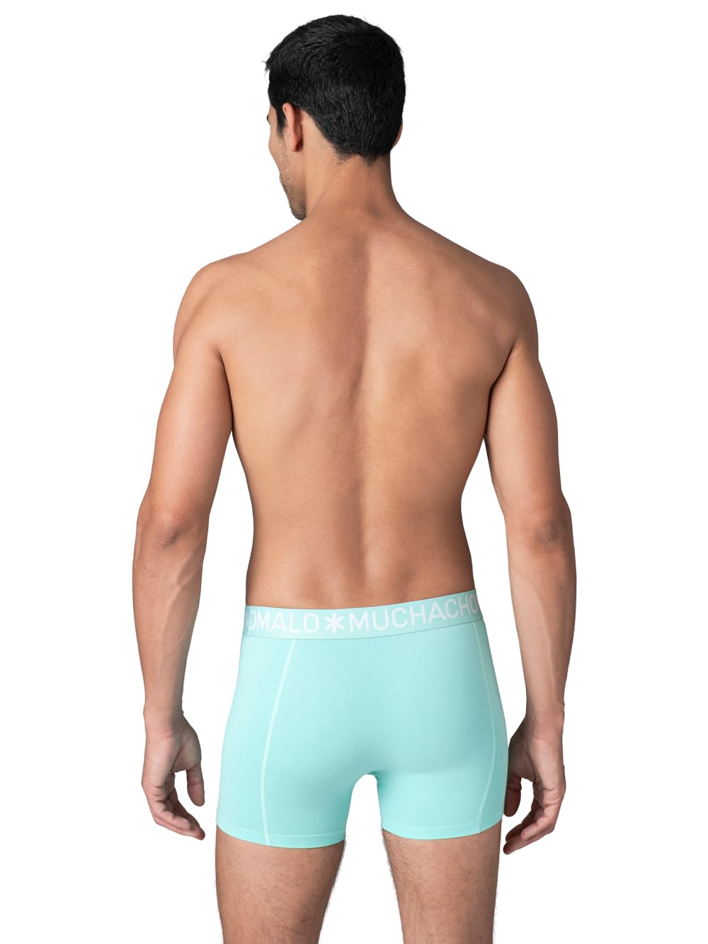 Muchachomalo Calzoncillos para Hombre, Ropa Interior Lisa de Algodón para Hombre, Pack de 7 Unidades, Bóxers Lisos de Corte Clásico con Cintura Elástica