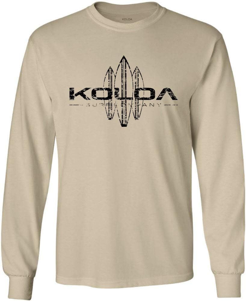 Koloa Surf Vintage Surfboard Long Sleeve T-Shirts in Regular, Big and Tall