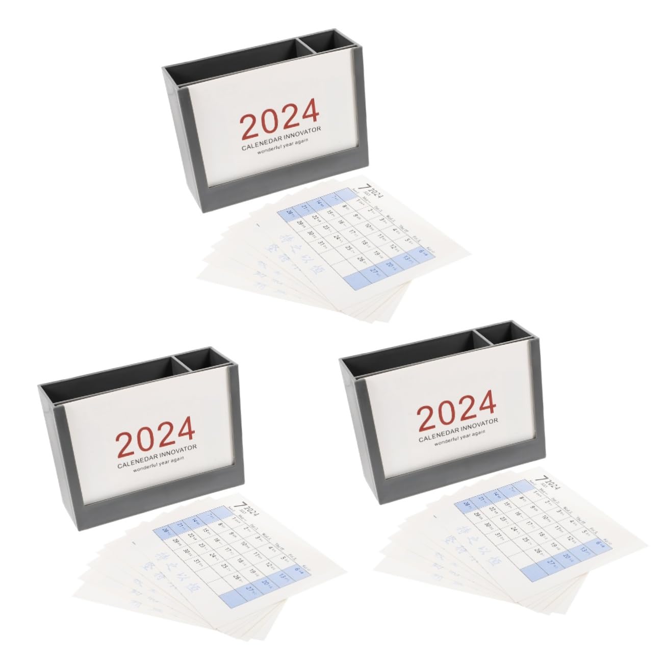 Porte-crayons plastique compartimenté TEHAUX pour optimiser le rangement de bureau