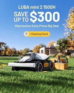 (2026 NEW) Mammotion LUBA mini 2 AWD 1500H Robot Lawn Mower with Garage, for 0.37 Acres, 360° LiDAR+Dual-Camera AI Vision, 80% Slope, DropMow, 20 Multi-Zone Management — photo 2 of 6