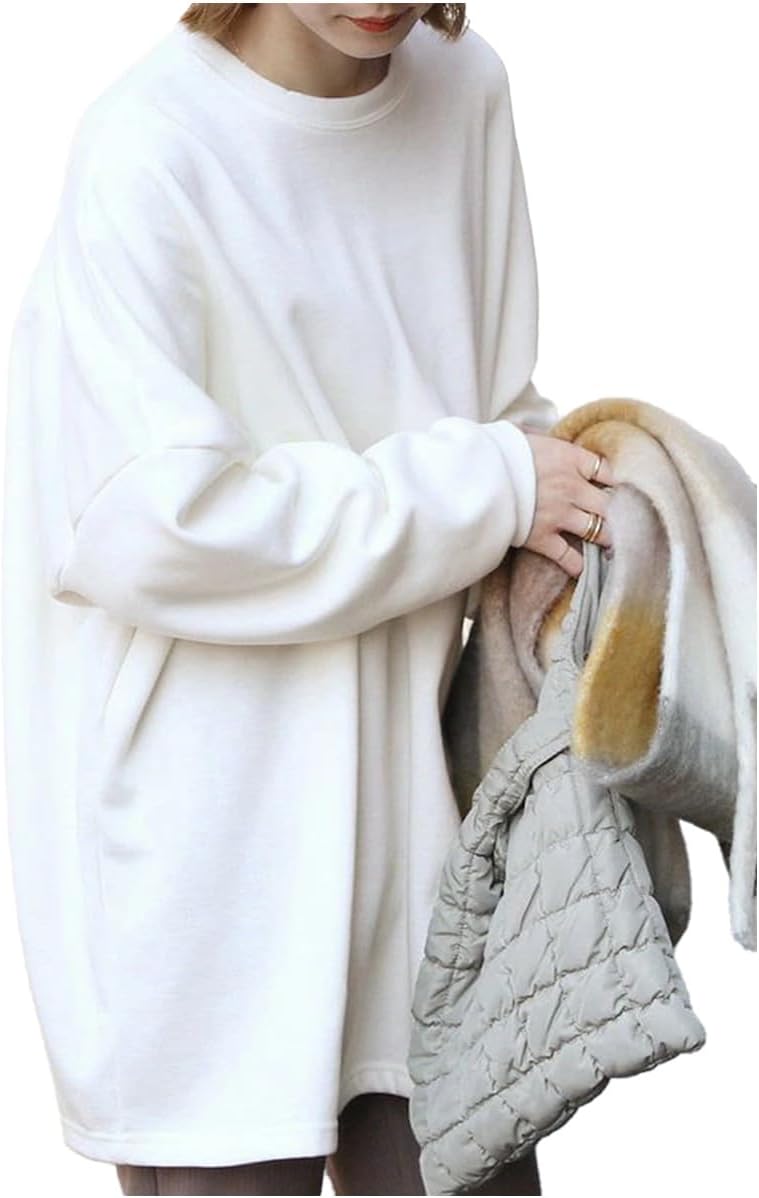 [three Joy] 【ほど良いルーズ感がかわいい】トレーナー パーカー レディース プルオーバー ゆったり 体型カバー 長袖 選