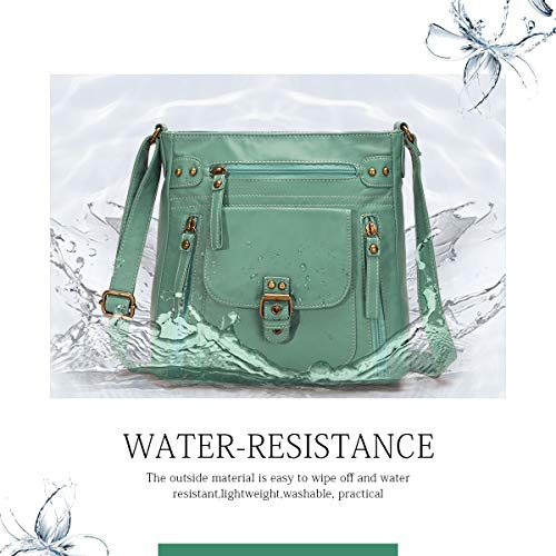 KL928 Crossbody Bags for Women Shoulder Purses and Handbags, Green - Thumbnail 6