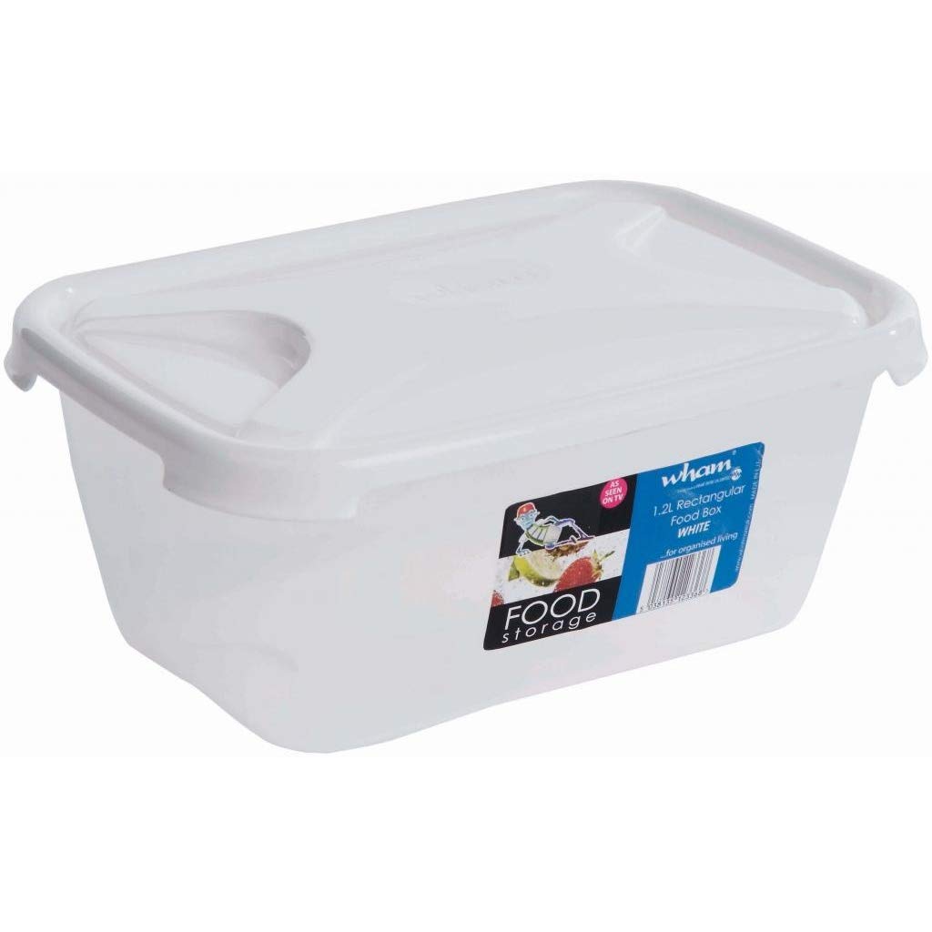 Wham Clear 1.2 Litre Rectangular Food Box