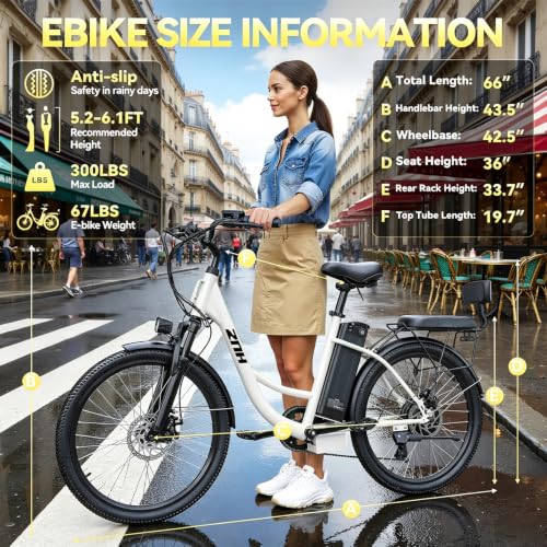 Image of ZNH Electric Bike for Adults, Peak 1000W Ebike 20 Mph & 80 Miles