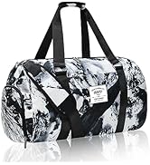 GGOV Duffle Bag for Travel Sports Gym Luggage Crossbody Tote bag with Shoe Compartment and Trolle...