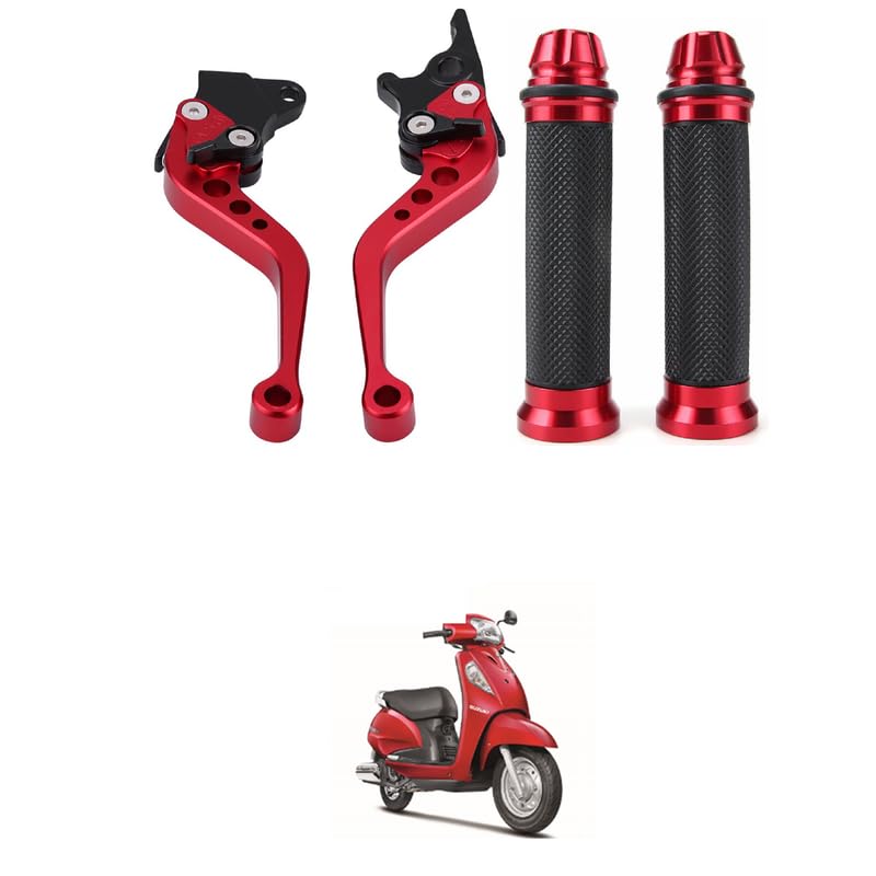 Universal CNC Aluminum Motorcycle Modification Disc Brake Lever And Grip Motorcycle Modification Double Disc Brake Lever for Motorcycles, Scooters Comfortable With Acc-es-s SE-picture-16