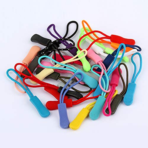 image for Luggage Zipper Pull Replacement for Backpack: YZSFIRM 10 Pcs Black Zip