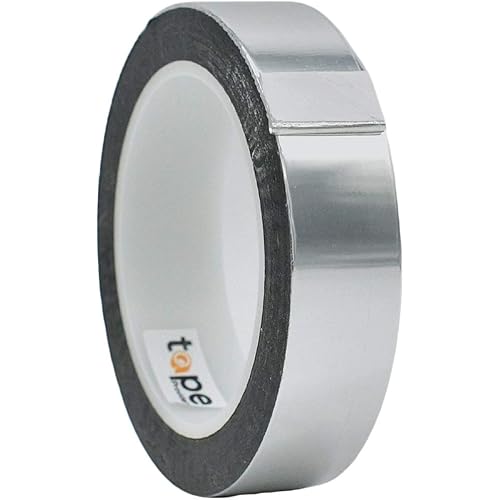 WOD MPFT2 Silver Metalized Polyester Mylar Film Tape with Acrylic Adhesive, 1 inch x 72 yds. Vibrant Mirror Finish, Decor Tape for Detailing Accent Wall, Graphic Arts, Car and Boat Trim