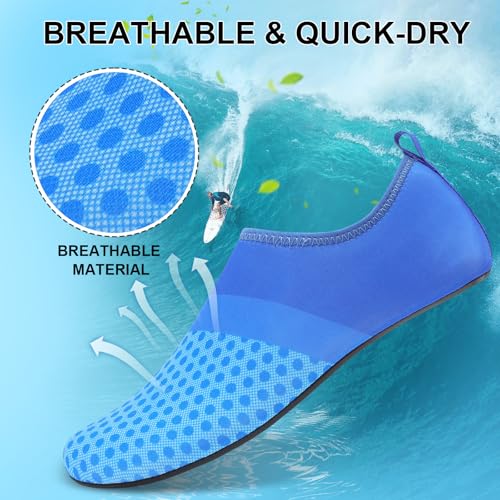 Womens Water Shoes Mens Beach Barefoot Aqua Swim Shoes Quick Dry for Diving Surfing Kayaking3
