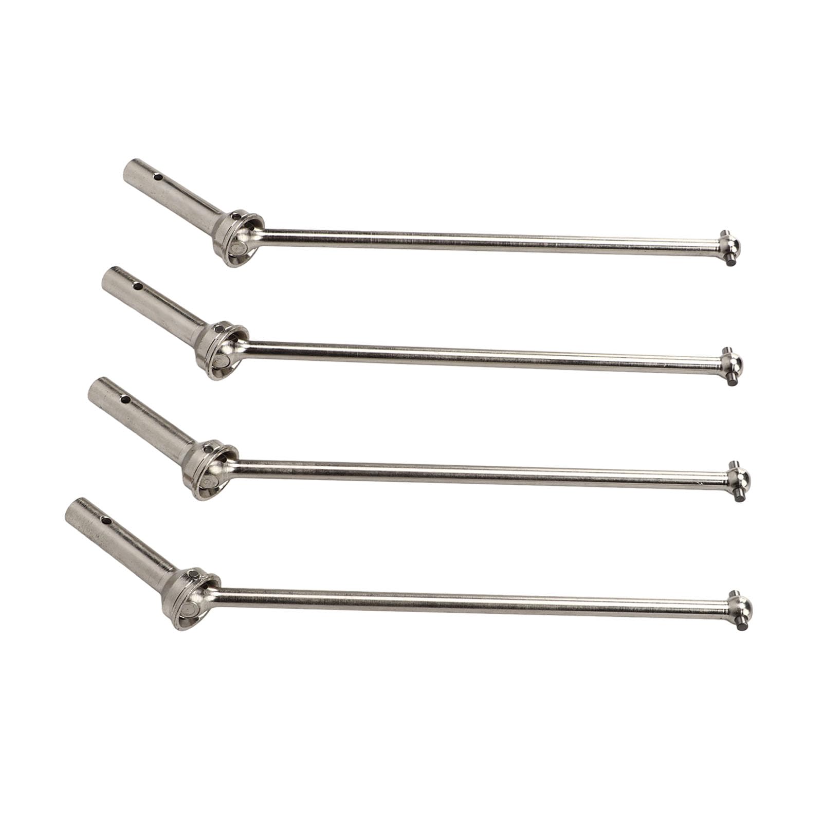 Wał napędowy RC Stal, długość 18,7 cm, łatwa do wymiany, kompaktowa metalowa skrzynia biegów do serii 1/7 1/8 (Srebrny)