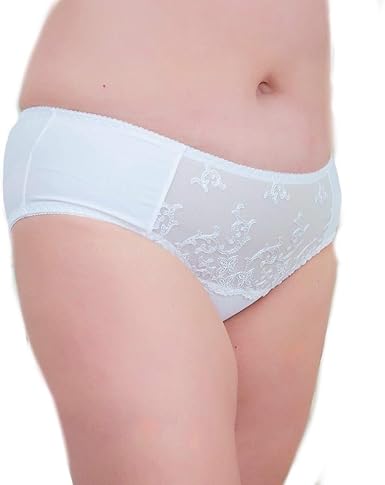 Plus size white lace panties Outlet